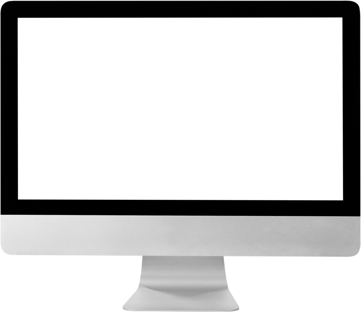 Modern Monitor Isolated on White